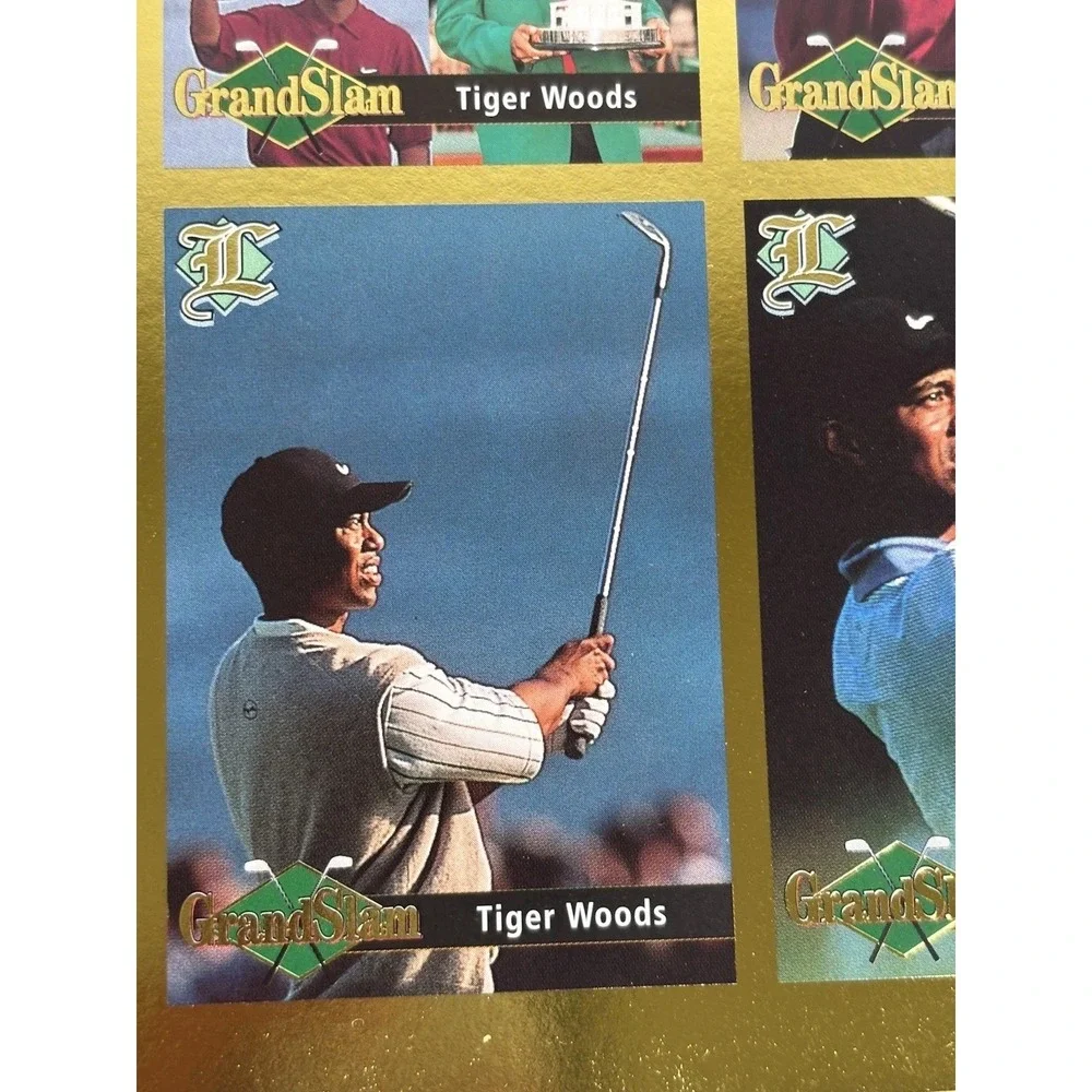 Tiger Woods Legends‎ 9 card UnCut Sheet Grand Slam